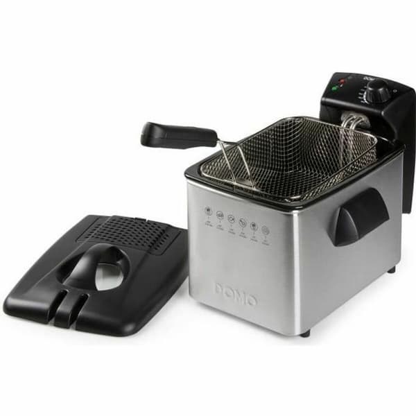 Fritös DOMO DO465FR 4 L 3000 W Silvrig Stål Rostfritt stål