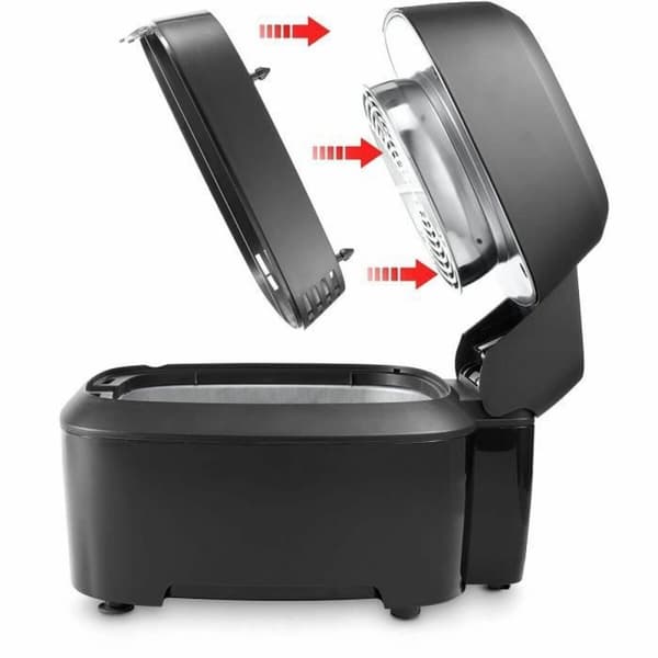 Varmluftsfrituregryde DeLonghi Sort 1400 W 1,25 kg