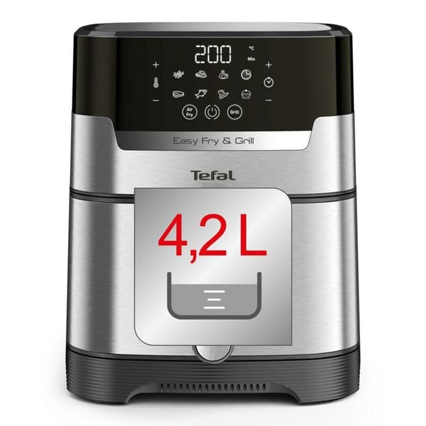 Airfryer Tefal EY505D15 4,2 L Musta Harmaa Teräs