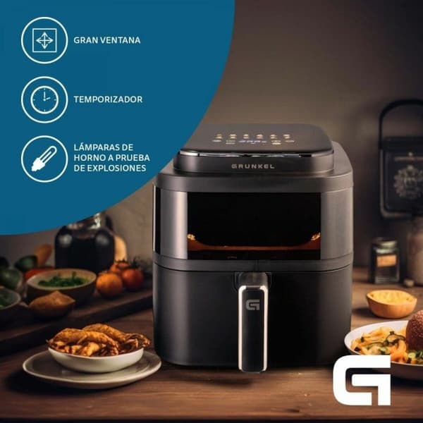 Luftfritös Grunkel Light Fryer 1400 W 6 L Svart