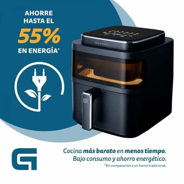 Luftfritös Grunkel Light Fryer 1400 W 6 L Svart