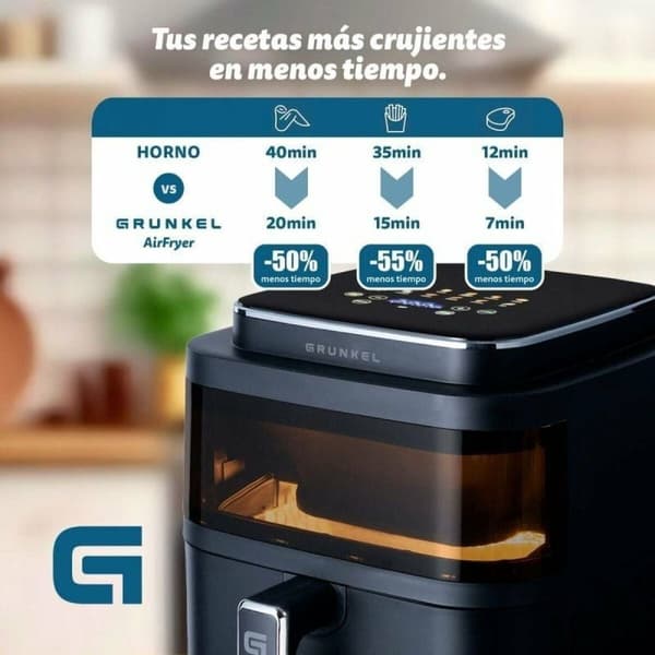 Luftfritös Grunkel Light Fryer 1400 W 6 L Svart