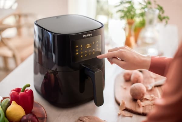 Philips 5000 series Airfryer HD9255/90 5000 L Connected, Varmluftsfrityr, 4,1 l, 0,8 kg, Rapid Air, 200 °C, Single/enkelt