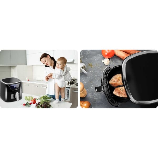 Airfryer BD-652, sort og sølv