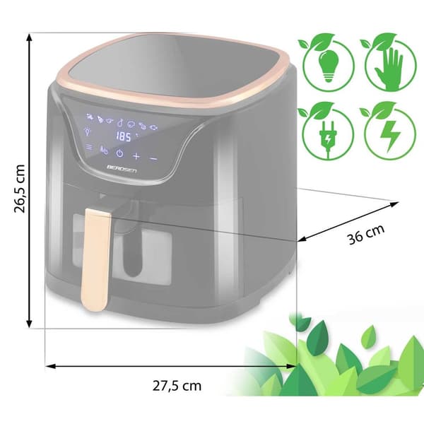 Airfryer BD-652 sort og guld