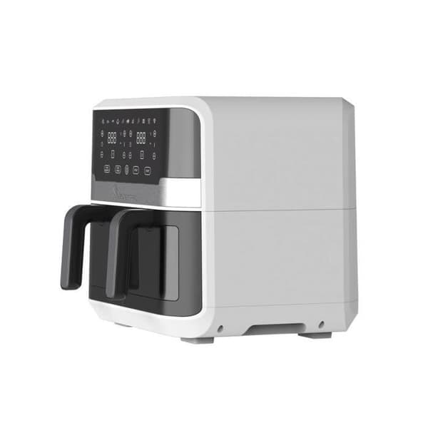 MasterPRO Rocket Duo 2400W varmluftsfritös med display, svart indikatorlampa, silver
