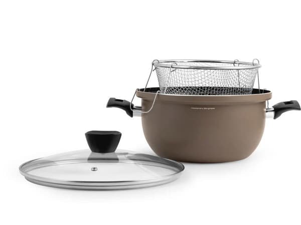 H-h fritös - 9985500 - non-stick kyl, med lock och topp, 26cm