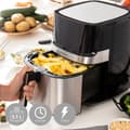 Miniatyrbild 4 av 11: Luftfritös InnovaGoods Fryinn Pro 5500 Svart 1700 W 5,5 L Rostfritt stål