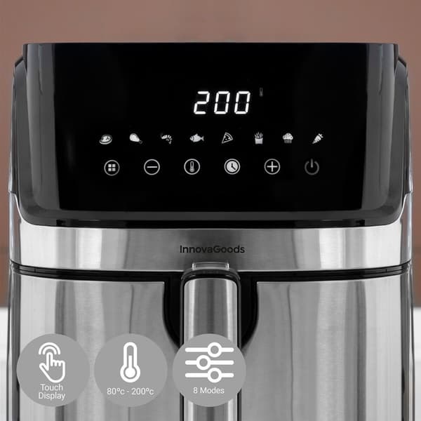 Luftfritös InnovaGoods Fryinn Pro 5500 Svart 1700 W 5,5 L Rostfritt stål
