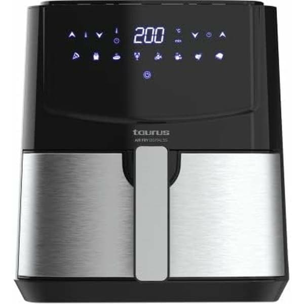 Luftfritös Taurus AIR FRY DIG 5S Svart 1450 W 5 L Svart, Rostfritt stål