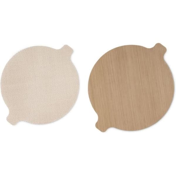 Infällningsskydd för varmluftsfrityr - Ej specificerat - 2 stycken - Beige - Återanvändbara - Non-stick
