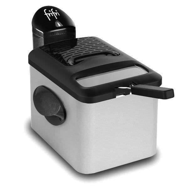 Semiprofessionell fritös FRIFRI Duofil - 3,5 L - 3200 W - Grå - 1 kg Svart, Grå
