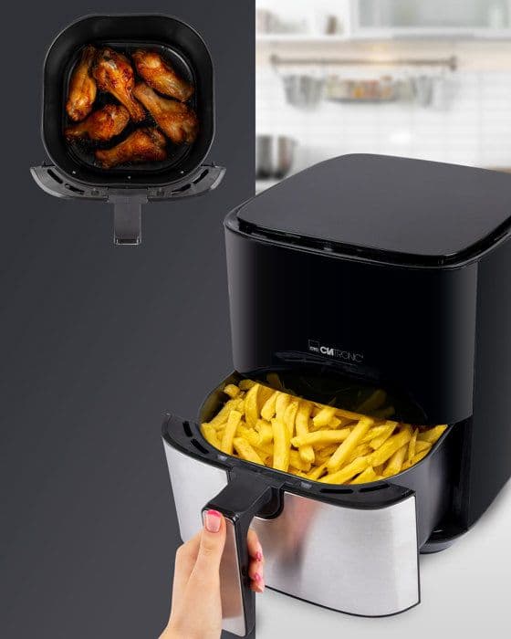 Varmluftsfritös 5L svart Clatronic FR3782H-Svart