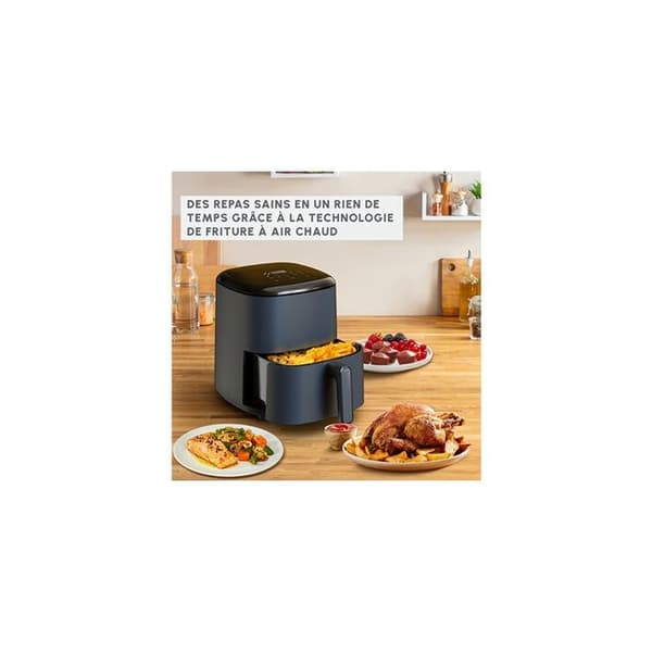 Varmluftsfritös/halogenugn - Moulinex - EZ245B - Svart - 1500 W - 5 l