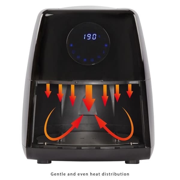 ProfiCook PC-FR 1147 H varmluftsfritös - 2,5 L - Svart - Rostfritt stål - 1500 W - Variabel temperatur