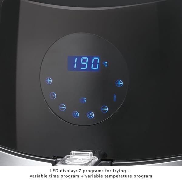 ProfiCook PC-FR 1147 H varmluftsfritös - 2,5 L - Svart - Rostfritt stål - 1500 W - Variabel temperatur