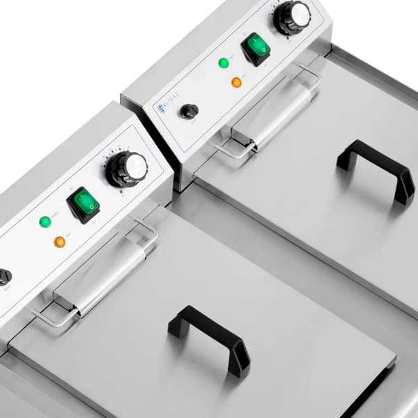 Kaksikammioinen rasvakeitin 2 x 16 l 6000 W