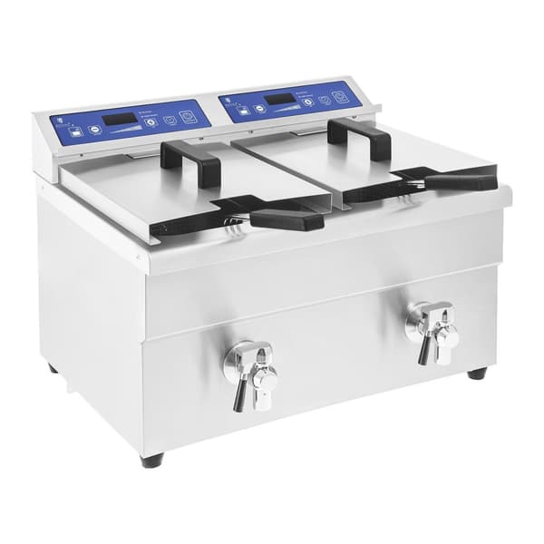 Dobbelt induktionsfrituregryde 7000W 230V Royal Catering 2x 10L