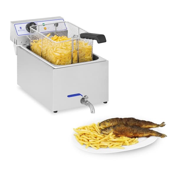 Ammattimainen kalankeitin hanalla 3000W 17L Royal Catering RCEF 15E