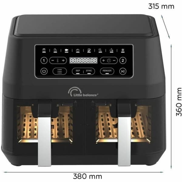 Luftfritös Little Balance 8765 Svart 2460 w 9 L
