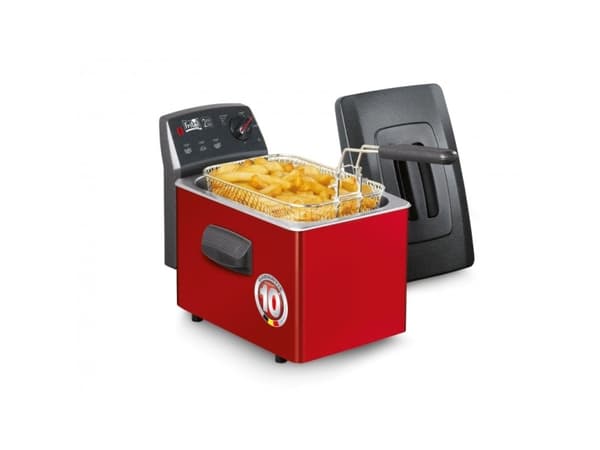 FRITEL TURBO SF 4153 - Dypsteker - 3 liter - 2200 W - svart/rød/grå