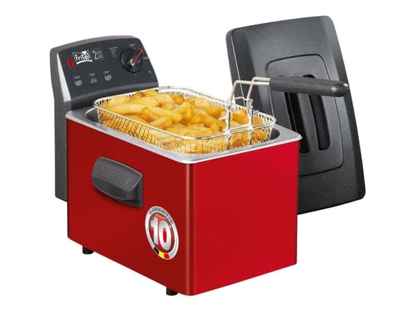 FRITEL TURBO SF 4153 - Dypsteker - 3 liter - 2200 W - svart/rød/grå Antrasitt, Sort, Rød