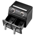 Miniatyrbillede 7 af 11: Airfryer Samurai, 2 rum, 7 programmer, 2400W - sort