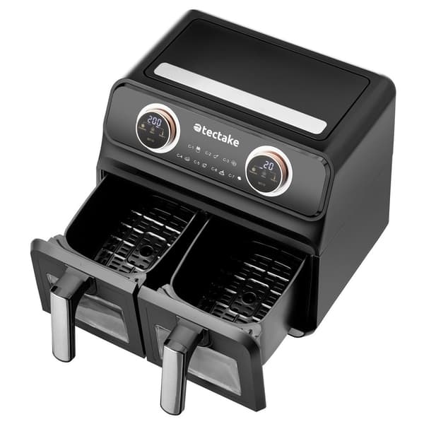Airfryer Samurai, 2 rum, 7 programmer, 2400W - sort
