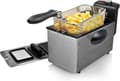 Miniatyrbild 1 av 4: Becken - 7392414 - Elektrisk fritös, 3 L kapacitet, 2000 W, justerbar termostat, rostfritt stål och svart ()