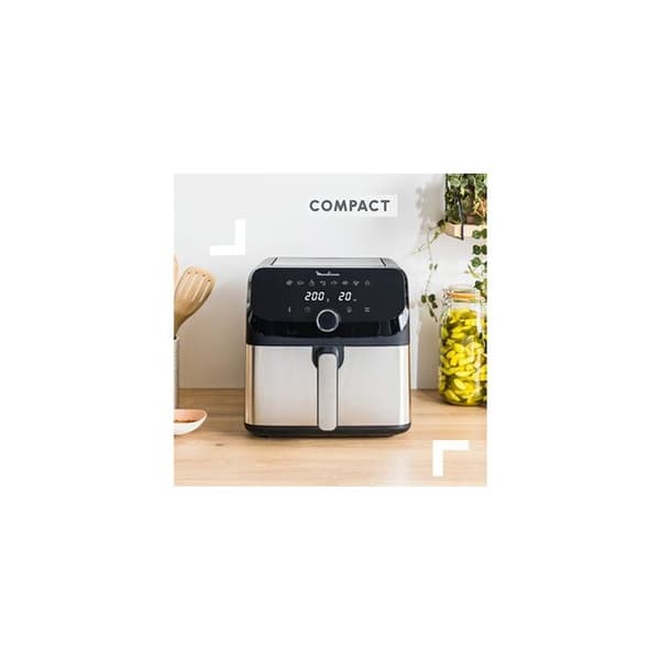 Fritös utan olja - Moulinex - Easy Fry Mega EZ855D - 2020 W - Rostfritt stål - Variabel temperatur