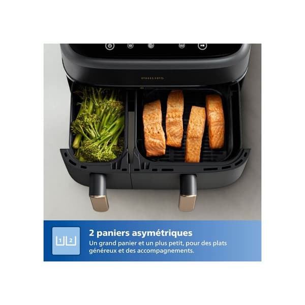 Philips Fryer - Dubbelkorg Airfryer - NA352/00