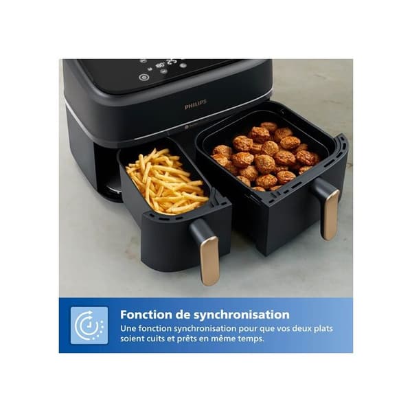 Philips Fryer - Dubbelkorg Airfryer - NA352/00
