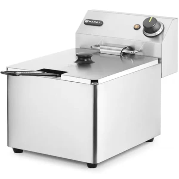 Kitchen Line catering frituregryde 3,5kW 230V 8L - Hendi 205822 Sølv