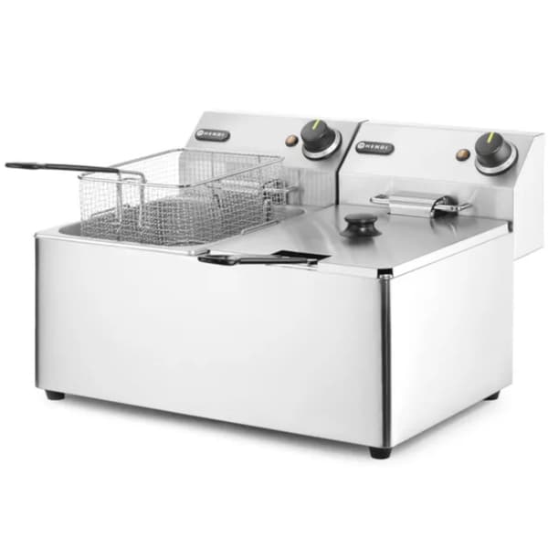 Kitchen Line dobbelt catering frituregryde 7kW 230V 2 x 8L - Hendi 205839