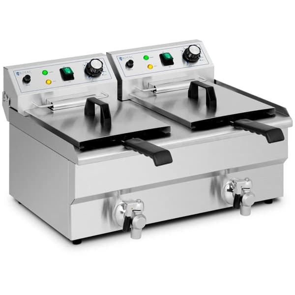 Kaksikammioinen rasvakeitin 2 x 11 l 6000 W