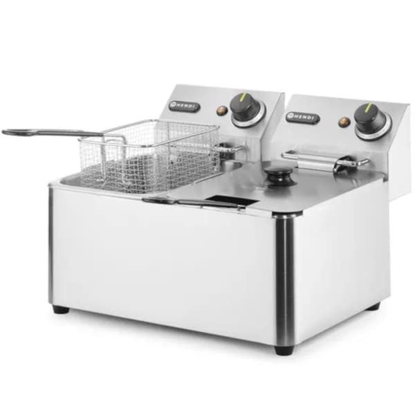Kitchen Line catering frituregryde 6kW 230V 2 x 4L - Hendi 205846