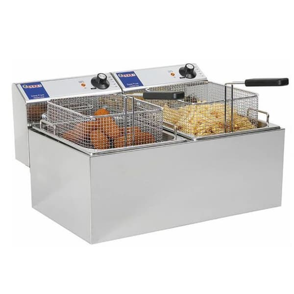 Mastercook catering frituregryde 7kW 230V 2 x 8L - Hendi 207307