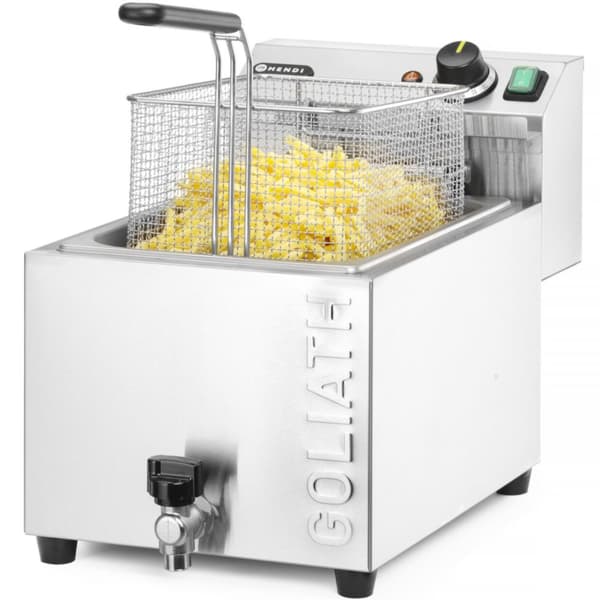 Den mest kraftfulde frituregryde, frituregryde med hane HEDI GOLIATH 400V 10,2kW 10L