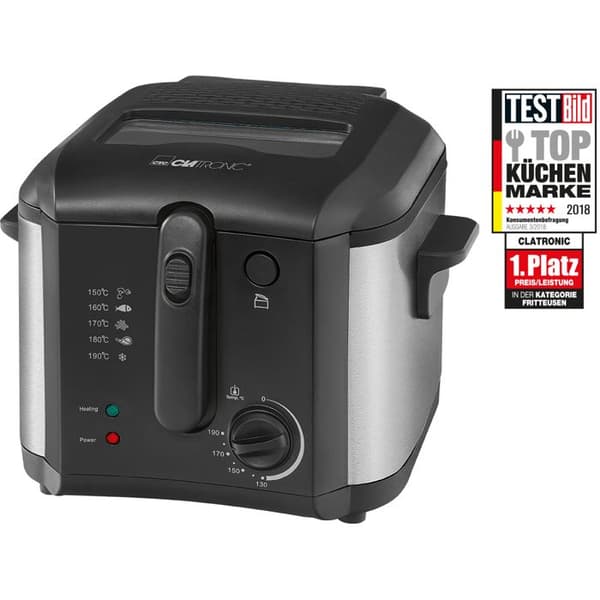 Fritös - CLATRONIC - FR 3649 - 1600W - 2,5L - Svart