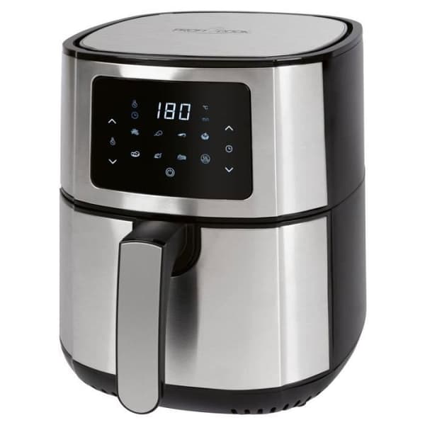 Proficook PC-FR1239H 5,5L varmluftsfritös med pekskärm Svart, Rostfritt stål