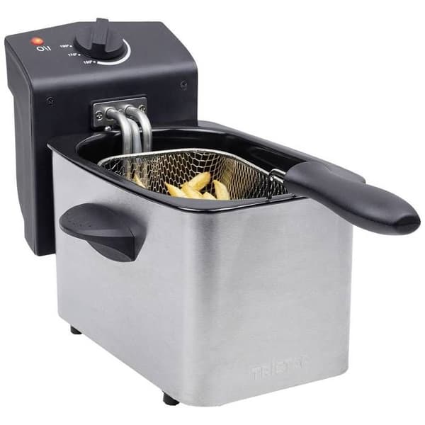 Semiprofessionell elektrisk fritös TRISTAR FR-6919 - Rostfritt stål - 2L - Justerbar termostat