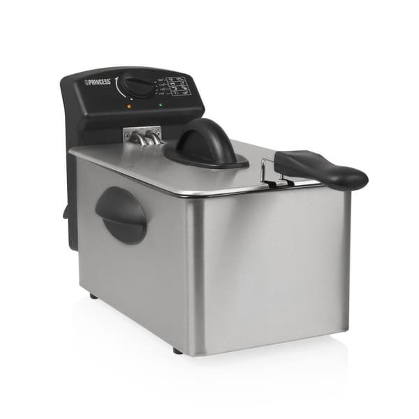Fritös Princess 182642 Freidora 2000 W 4 L Svart Svart, Rostfritt stål