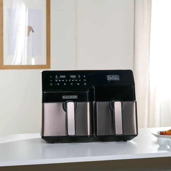 BLACK+DECKER Air Fryer Dobbelt 2500W