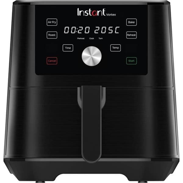 4 i 1 elektrisk oljefri fritös - Instant Pot Vortex - Effekt 1700W, 5,7 L - Färg Svart