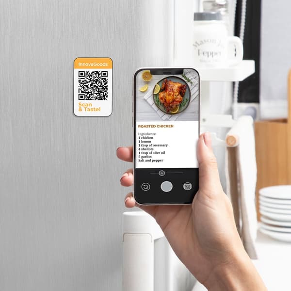 Varmluftsfrituregryde InnovaGoods Fryinn View 6500 Sort 1700 W 6,5 L Rustfrit stål