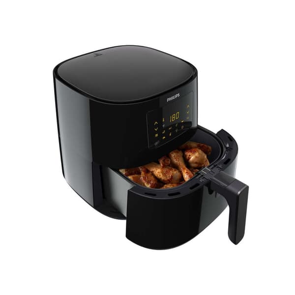 Varmluftsfrituregryde Philips HD9280/70 Sort Sølvfarvet 2000 W 6,2 L