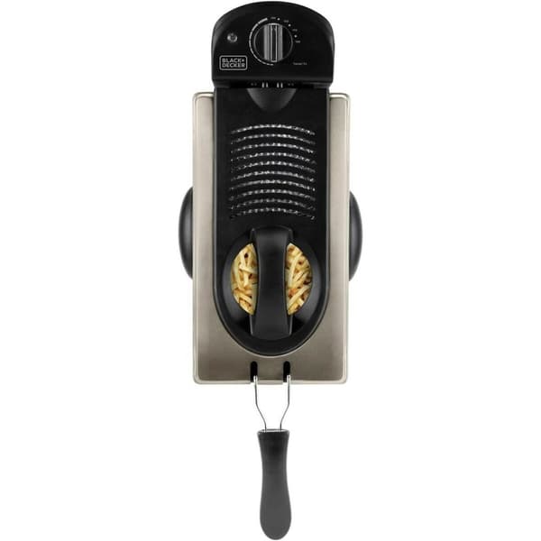 Varmluftsfrituregryde Black & Decker ES9730040B 2100 W 3 L Grå