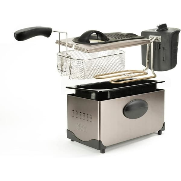 Varmluftsfrituregryde Black & Decker ES9730040B 2100 W 3 L Grå