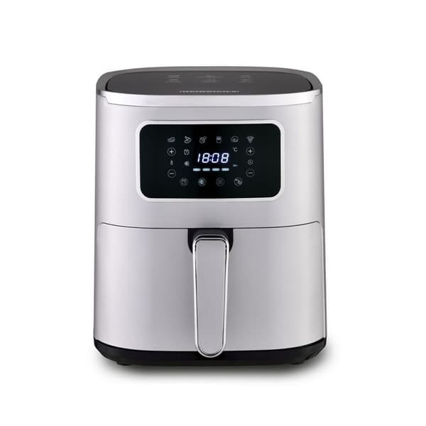 Varmluftsfrituregryde Heinrich's HFR 8216 SREBRNA Sølvfarvet 1450 W 5 L