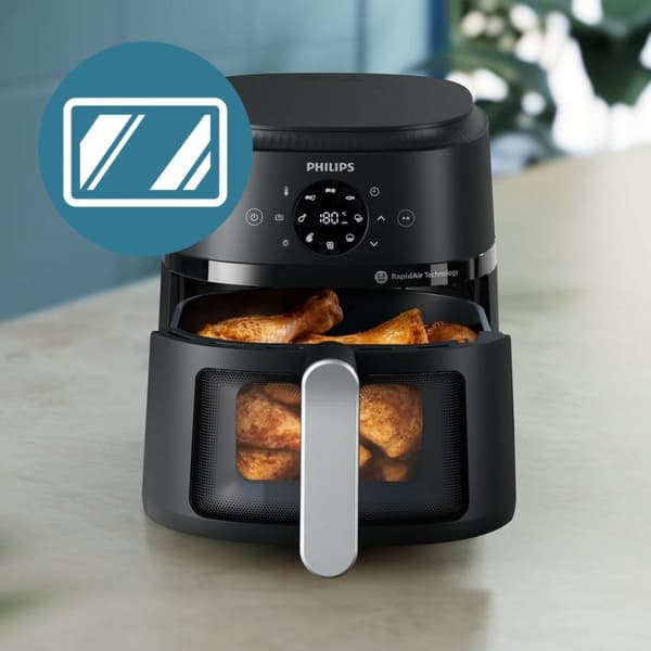 Philips NA221/00 Airfryer 4,2L 1500W sort/sølv
